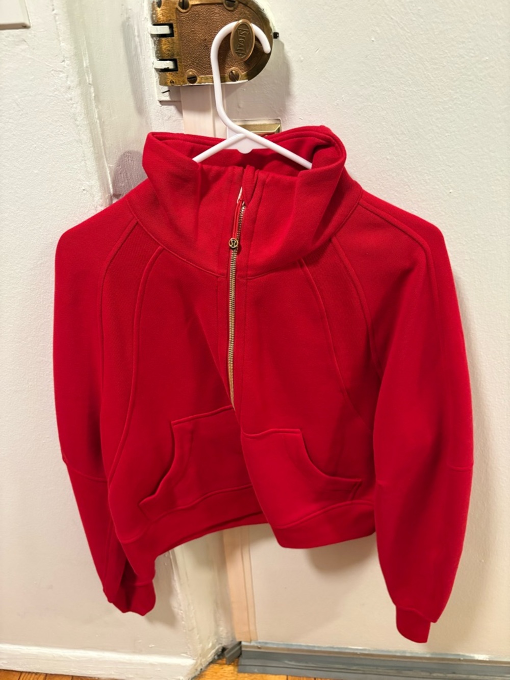Lululemon Scuba Oversized Cropped Half Zip Funnel Neck
